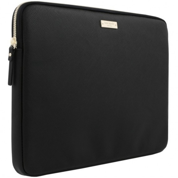 black leather laptop case